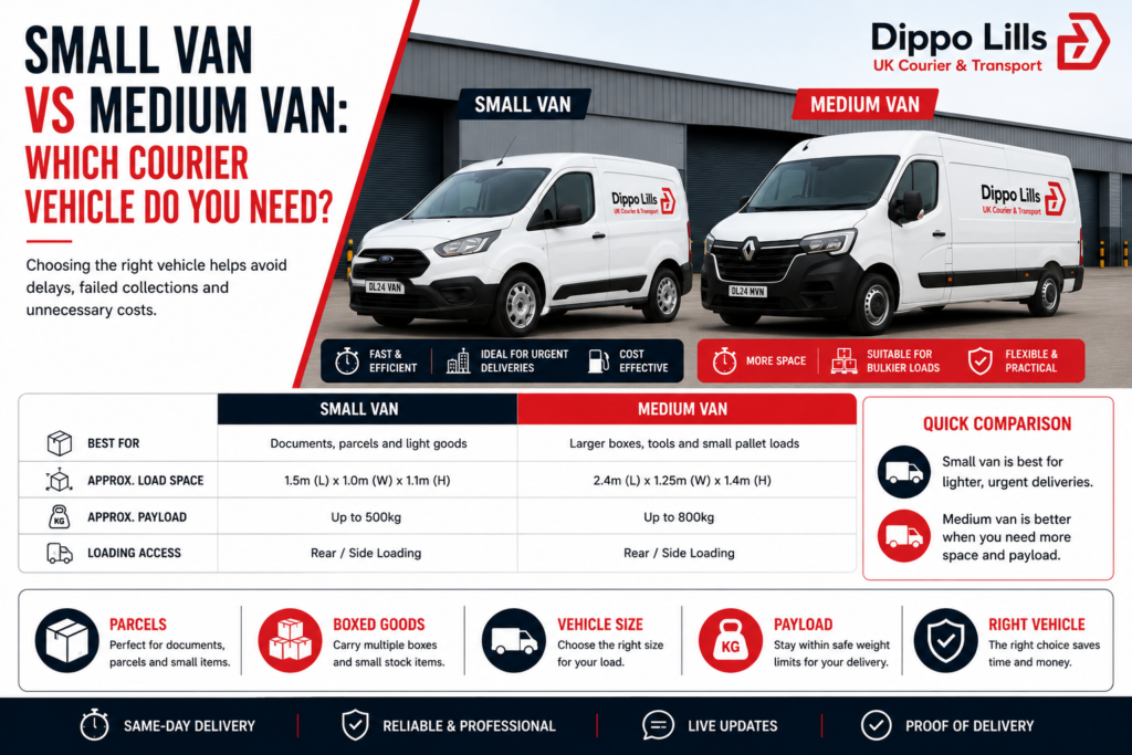 Small Van vs Medium Van